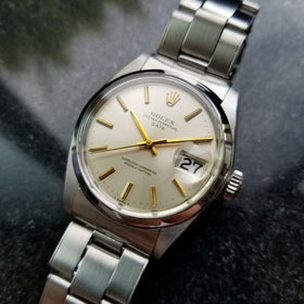 Rolex Oyster Perpetual 1500 Date Vintage 1959 Auto 34mm Orig Swiss Watch