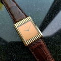 Rolex Cellini 18K Solid Gold 1974 Vintage Swiss Watch Manual on Crocodile