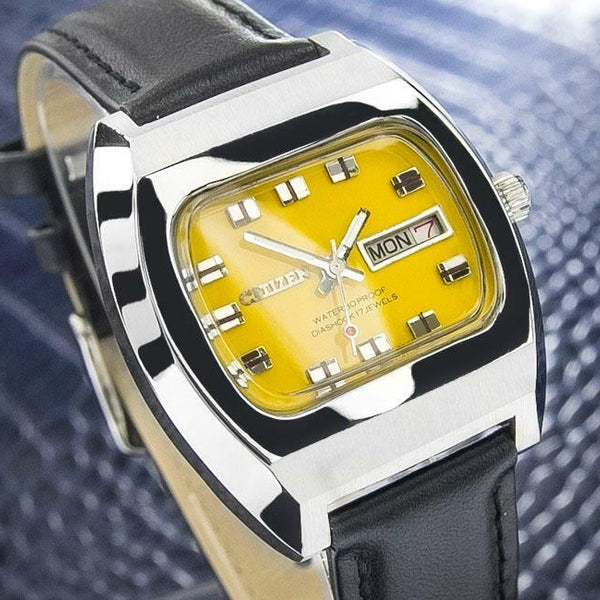 Citizen Automatic Vintage Mens Japanese Stainless Steel Collectible Watch