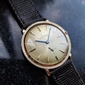 LECOULTRE Men's 14K Solid Gold Manual Hand-Wind Dress Watch, c.1960s Swiss