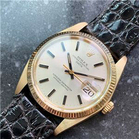 ROLEX Men's 14K Gold Oyster Perpetual Date 1503 Automatic w/Date, c.1978