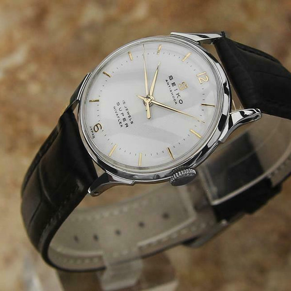 Seiko Super Made in Japan 1960s Mens 33mm Stainless Steel Manual Dress Watch