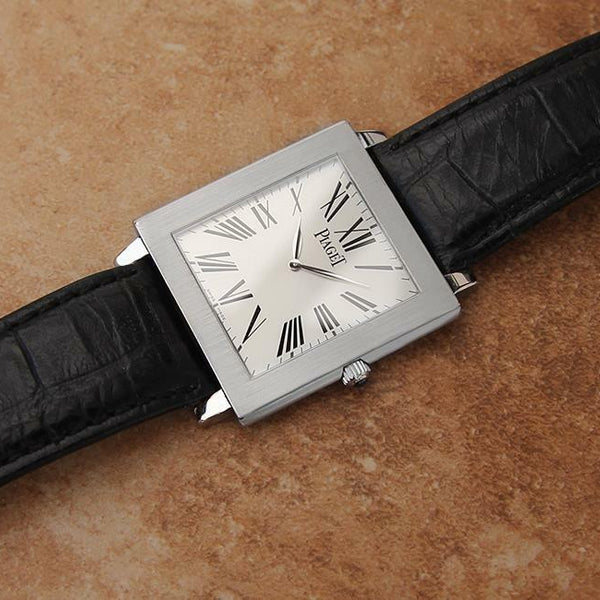 Piaget Protocole Manual 33mm Solid 18k White Gold Luxury c 2000 Dress Watch