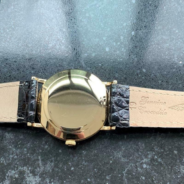 ROLEX Rare Men's 18k Gold Precision 9659 Hand-Wind, c.1950s Swiss Vintage