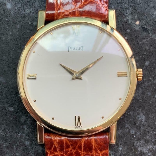 PIAGET Men's Midsize 18k Gold cal.9P Hand-Wind, c.1970s Swiss Luxury