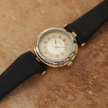 Leonard Swiss Made 1990s Ladies 24MM Luxury Gold Plated Quartz Dress Watch