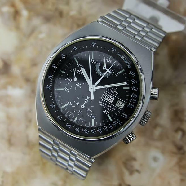 Omega Speedmaster 4.5 Vintage 1980s 42mm Rare Chronograph Men's Watch