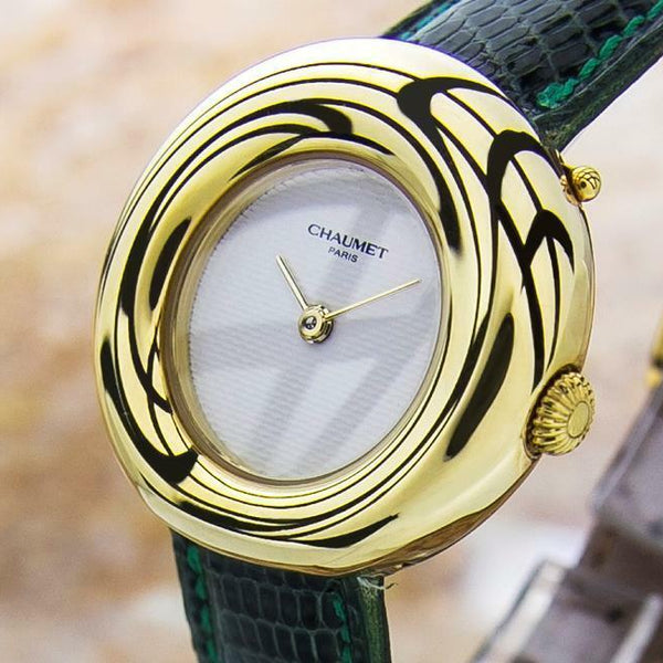 Chaumet Paris 750-A1040 Quartz 18K Gold Luxurious c2000 Ladies Dress Watch