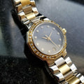 BAUME & MERCIER Ladies Riviera 18K Gold & DIamond Dress Watch c.1980s