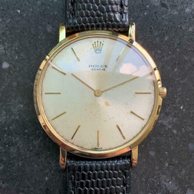 ROLEX Men's 18k Rolex 9568 Ultra-Thin Hand-Wind Dress Watch c.1956 Swiss