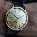 LECOULTRE Men's 14K Solid Gold Manual Hand-Wind Dress Watch, c.1960s Swiss