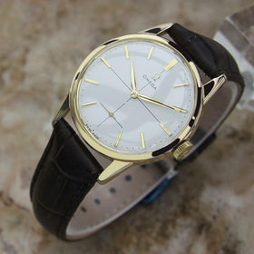 Omega Swiss Made 1960s Manual Men's Gold Plated Ref 14391 61 Cal 268 Watch