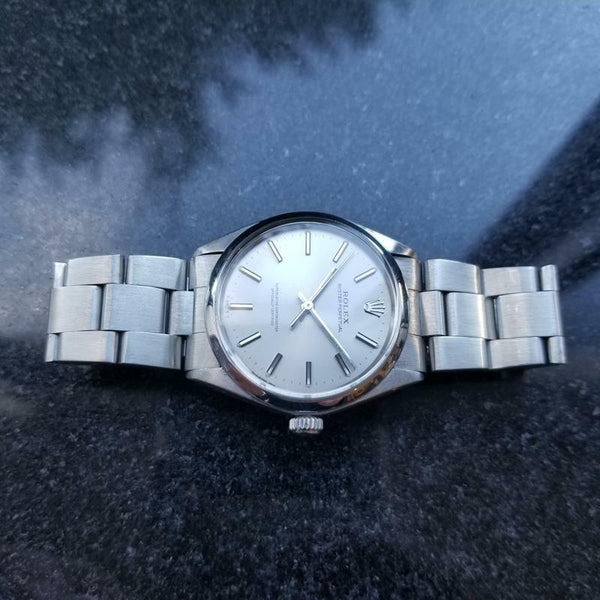 ROLEX Oyster Perpetual 1002 Stainless Steel Automatic, 7 inch c.1976 Swiss