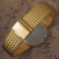 Elgin Swiss Made 1980s Mens Luxury 30mm Gold Plated Men's Quartz Dress Watch