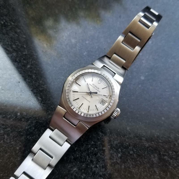 TUDOR All-Stainless Steel Ladies Princess Quartz Oysterdate, c.1980 Swiss