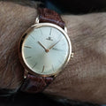 JAEGER LECOULTRE Men's 18K Solid Rose Gold Manual Hand-Wind, c.1960s Swiss