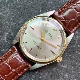 ROLEX Men's ss & Gold Oyster Perpetual 1018 Automatic c.1966 Swiss Vintage