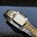 Longines Ladies 1980s Gold Plated Stainless Quartz Luxury Swiss Watch