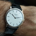 PATEK PHILIPPE Men's 18K White Gold Calatrava 3520 Hand-Wind, c.1970s