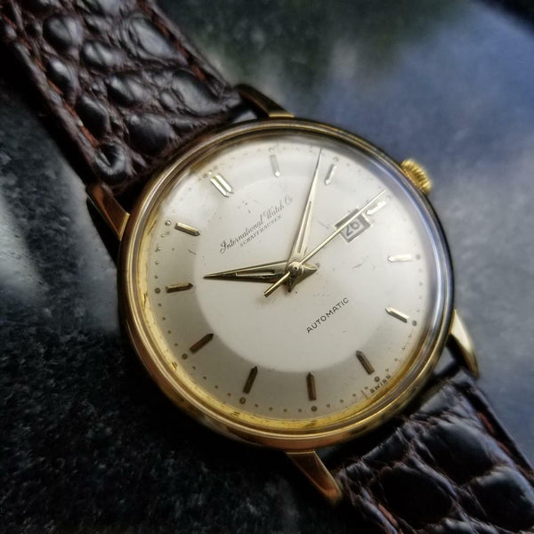 IWC Men's Solid 18K Gold Dress Watch cal.8531, Rare Swiss Luxury c.1960s