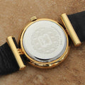 Leonard Swiss Made 1990s Ladies 24MM Luxury Gold Plated Quartz Dress Watch