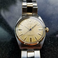 Rolex Oyster Perpetual 6564 Vintage 1956 14k & SS 33mm Mens Swiss Watch