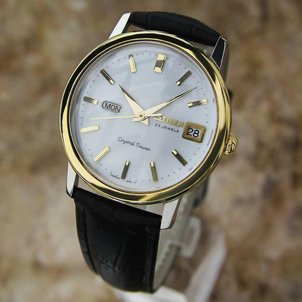 Citizen Crystal 7 Vintage Men's 37mm 1960s Vintage Made in Japan Auto Watch