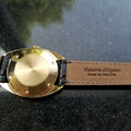 GIRARD PERREGAUX Men's 18K Solid Gold Gyromatic w/Date Dress Watch c.1960s