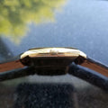 JAEGER LECOULTRE Men's Midsize/Unisex 18K Gold Tonneau Classic c.1960s