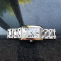 CARTIER Men's 18K White Gold Tank Americaine XL 1741 Automatic c.2000s