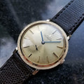 LECOULTRE Men's 14K Solid Gold Manual Hand-Wind Dress Watch, c.1960s Swiss