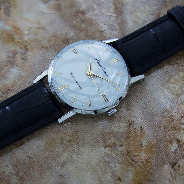 Seiko Crown 1950s Stainless Steel Manual Japanese Collectible Dress Watch