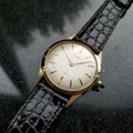 CARTIER 14K Solid Gold Men's Manual Hand-Wind Dress Watch c.1960s Swiss