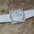 Bell & Ross Ceramic Diamond Swiss Made 39mm Lady Quartz Luxury Dress Watch