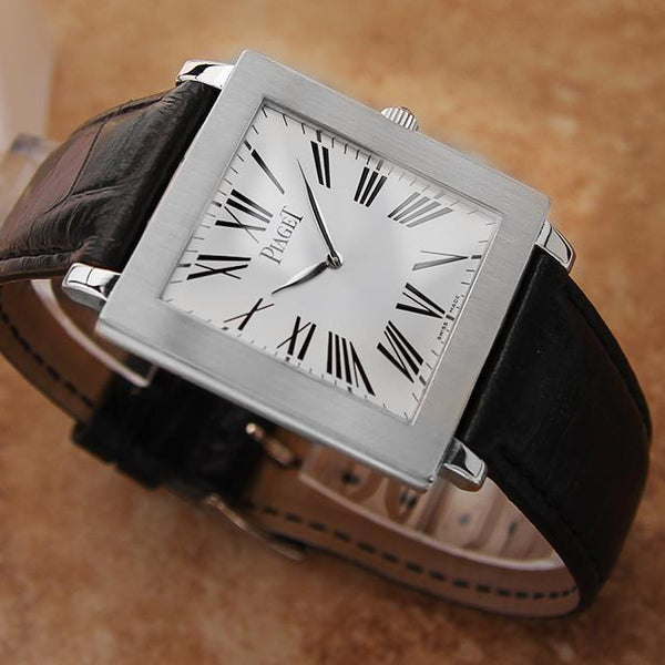 Piaget Protocole Manual 33mm Solid 18k White Gold Luxury c 2000 Dress Watch