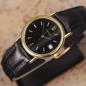 Tissot Swiss Made Men's 31mm Quartz Gold Plated c2000 Luxury Dress Watch