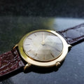 OMEGA Men's Midsize/Unisex 18K Solid Gold Hand-Wind Dress Watch c.1962