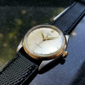 ROLEX 18k & ss Men's Oyster Perpetual "Zephyr" 1008 Automatic, c.1967