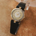 Leonard Swiss Made 1990s Ladies 24MM Luxury Gold Plated Quartz Dress Watch