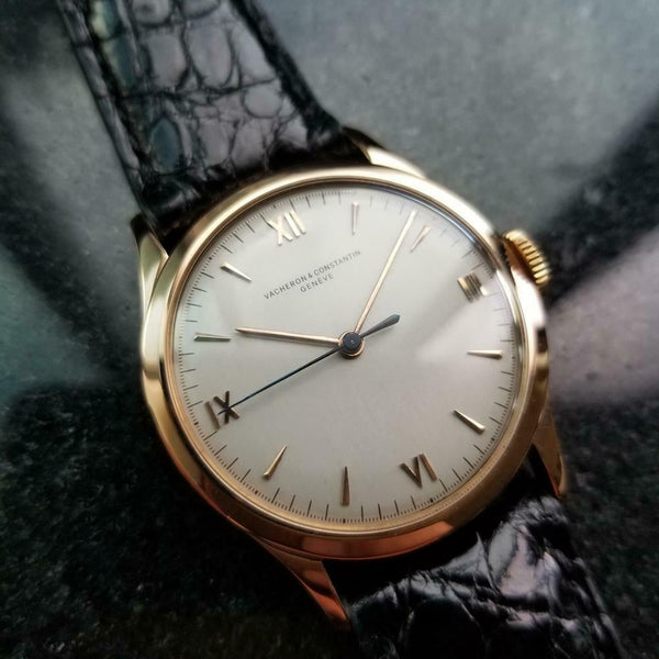 VACHERON CONSTANTIN Men's 18k Rose Gold Geneve Dress Watch, c.1947 Swiss