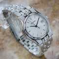 Bucherer Swiss Made Ladies Stainless Steel Luxury Quartz c 2000 Dress Watch