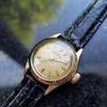 ROLEX Solid 14K Gold Ladies Oyster Perpetual 6719 Automatic c.1973 Swiss