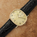 Omega Swiss Made Men's 14k Solid Gold 1970s Manual 33mm Dress Watch