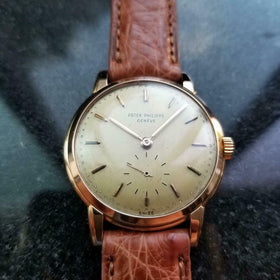 PATEK PHILIPPE Men's 18k Rose Gold Calatrava 2484, c.1960s Swiss Vintage