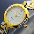 Bulova Ambassador Ladies Swiss Gold Plated Diamond Dress Watch c2000