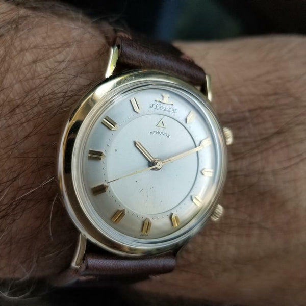 LECOULTRE Men's 10K Gold-Filled Memovox 3025 Alarm Hand-Wind, c.1950s Swiss