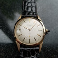 CARTIER 14K Solid Gold Men's Manual Hand-Wind Dress Watch c.1960s Swiss