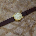 Bulova M8 1960s Swiss Made Mens Vintage Automatic Gold Plated Dress Watch