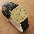 Omega Swiss Made Men's 14k Solid Gold 1970s Manual 33mm Dress Watch