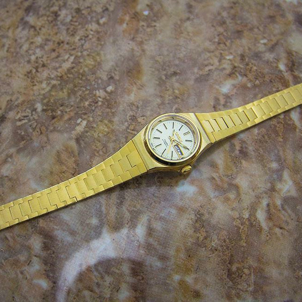 Orient Ladies Luxurious Gold Plated Automatic Luxury Dress Watch c1970